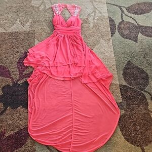 B. Darlin high low prom/special occasion dress, size 3/4